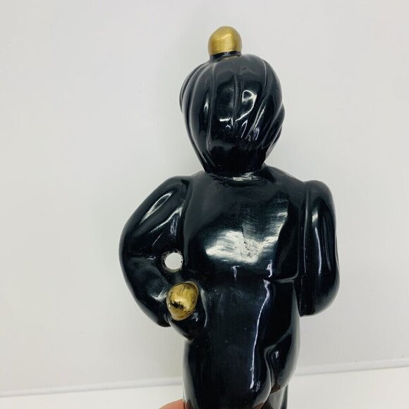 Vintage Black Americana Claytonware Chalkware Figurine Women Dancer MCM 10" - Picture 6 of 14